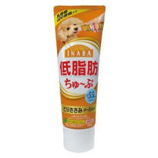 CIAO Churu Tube Puree Lickable Chicken and Cheese Dog Treat 雞肉+芝士醬(400億個乳酸菌)牙膏裝 80g X6